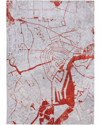 Louis De Poortere rug Cities Amsterdam 9323 Orange Cut