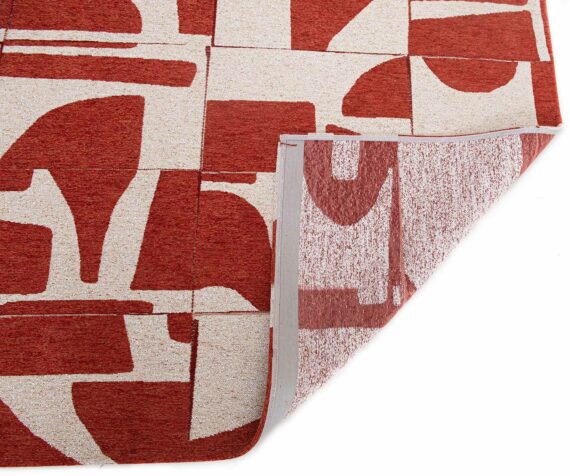Louis De Poortere rug Craft Papercut 9364 Rust back