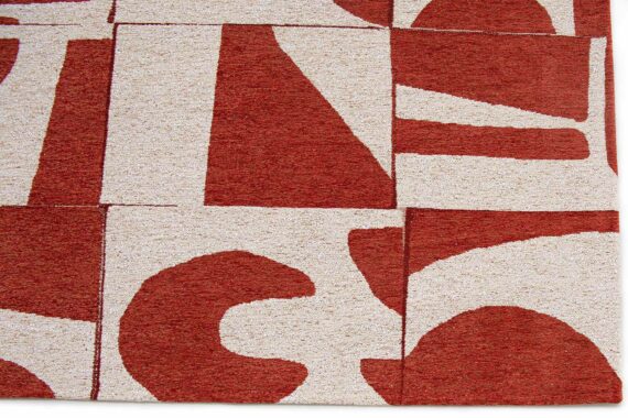 Louis De Poortere rug Craft Papercut 9364 Rust corner