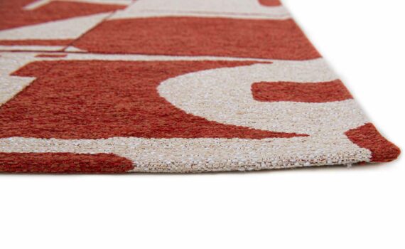 Louis De Poortere rug Craft Papercut 9364 Rust side