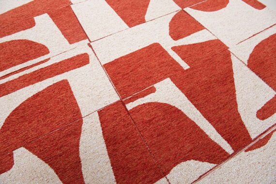 Louis De Poortere rug Craft Papercut 9364 Rust zoom 2