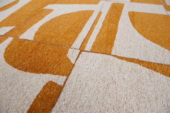 Louis De Poortere rug Craft Papercut 9367 Curry zoom 1