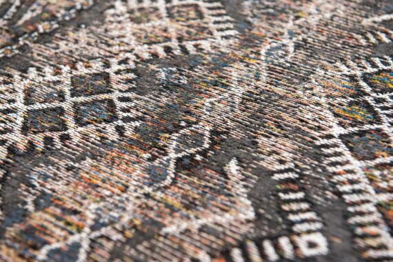 Louis De Poortere rug LX 9113 Antiquarian Kilim Black Rabat zoom 1