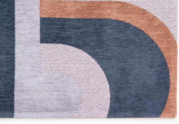 Louis De Poortere rug LX 9196 Nuance Module LX mel Blue corner