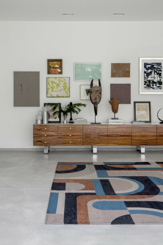 Louis De Poortere rug LX 9196 Nuance Module LX mel Blue interior 4