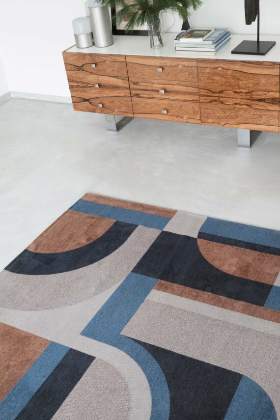 Louis De Poortere rug LX 9196 Nuance Module LX mel Blue interior 6