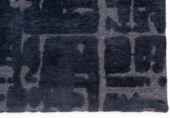 Louis De Poortere rug LX 9200 Structures Baobab Black Water corner