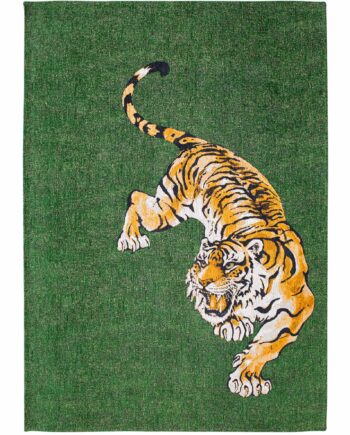 Louis De Poortere rug Pop 9388 Green On Fire