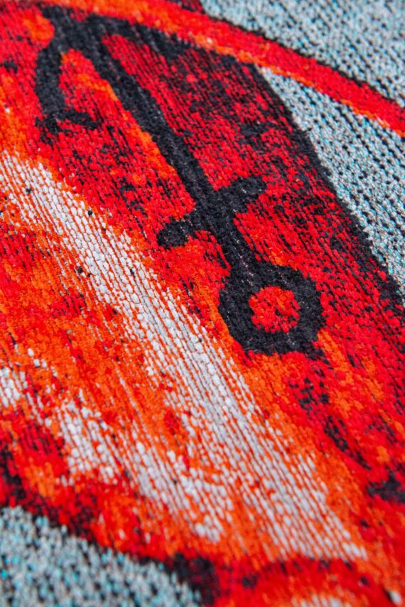 Louis De Poortere rug Pop 9389 Steam Red zoom 1