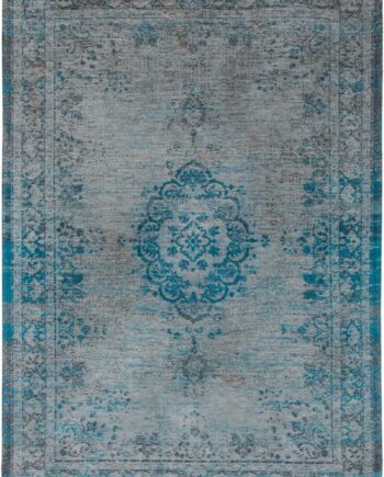 rugs Louis De Poortere LX8255 Fading World Medaillon Grey Turquoise