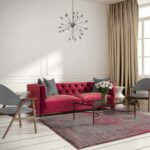 rugs Louis De Poortere LX8261 Fading World Medaillon Pink Flash interior 2