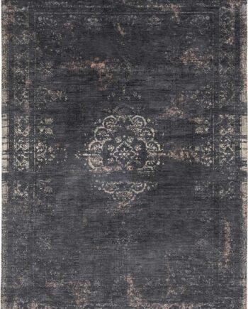 rugs Louis De Poortere LX8263 Fading World Medaillon Mineral Black