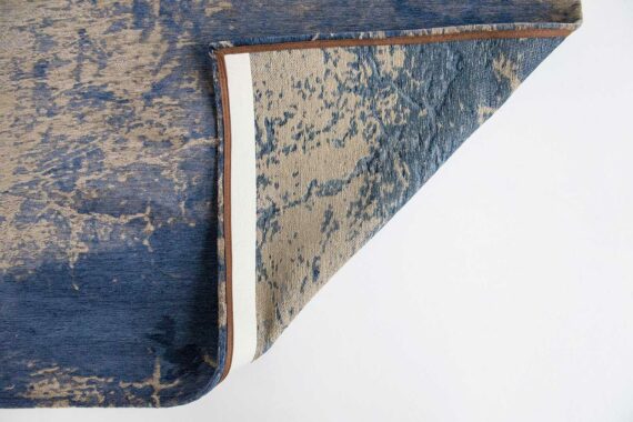 rugs Louis De Poortere LX8629 Mad Men Cracks Abyss Blue back