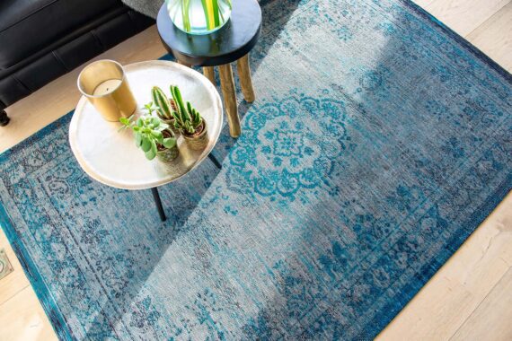 Louis De Poortere 8255 Fading World Medallion Grey Turquoise interior 6 2025