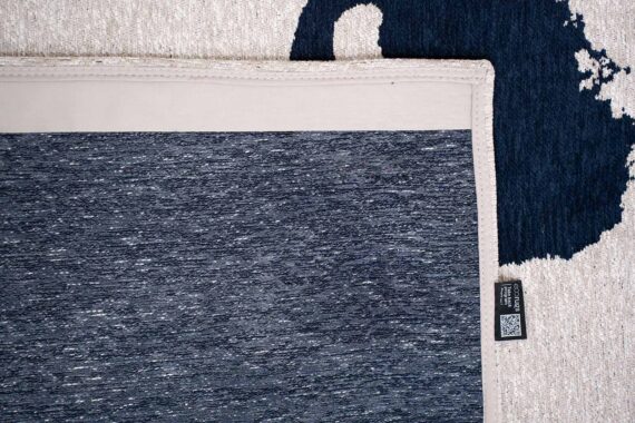 Louis De Poortere rug Craft Ribbon 9849 Sea Ink back