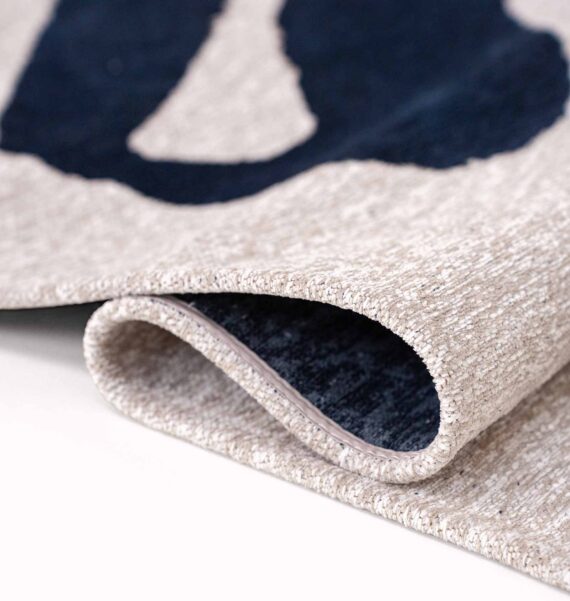 Louis De Poortere rug Craft Ribbon 9849 Sea Ink fold