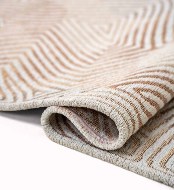 Louis De Poortere rug Meditation Coral 9800 Indian Sand fold