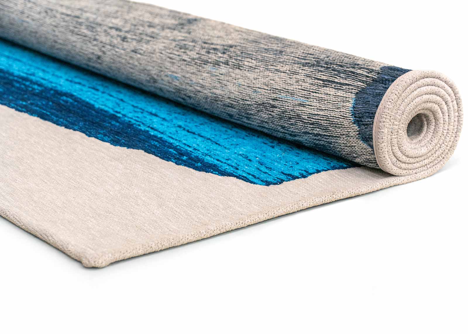 Louis De Poortere rug Craft 2080 Brush Diva Blue roll