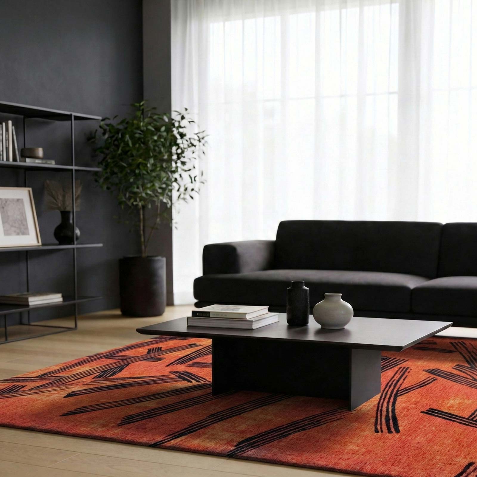 Louis De Poortere rug Meditation 2069 Kanji Ginger Chocolate interior