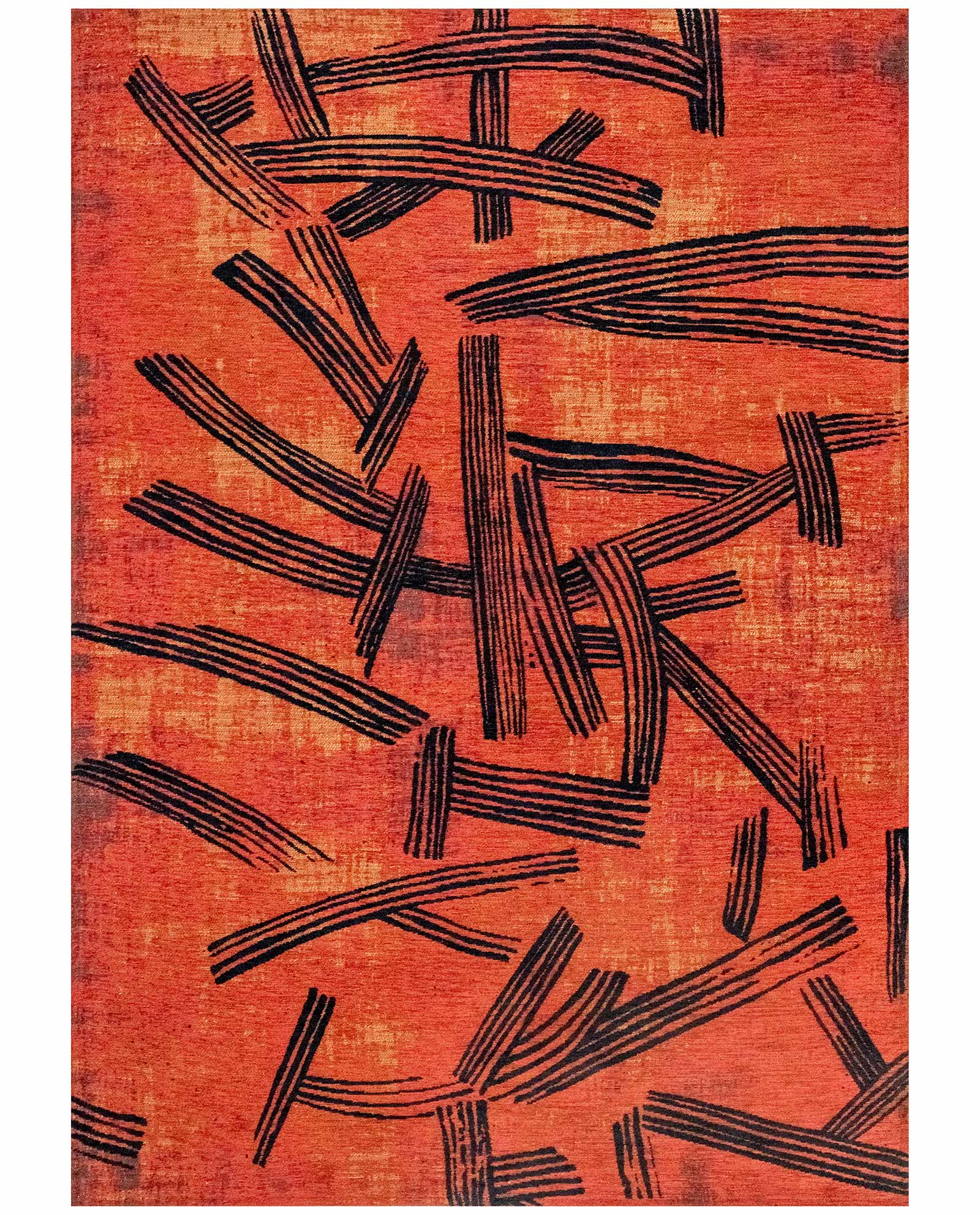 Louis De Poortere rug Meditation 2069 Kanji Ginger Chocolate