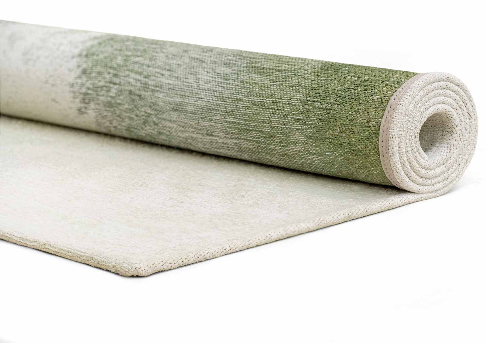Louis De Poortere rug Meditation 2105 Drop Green Pepper roll